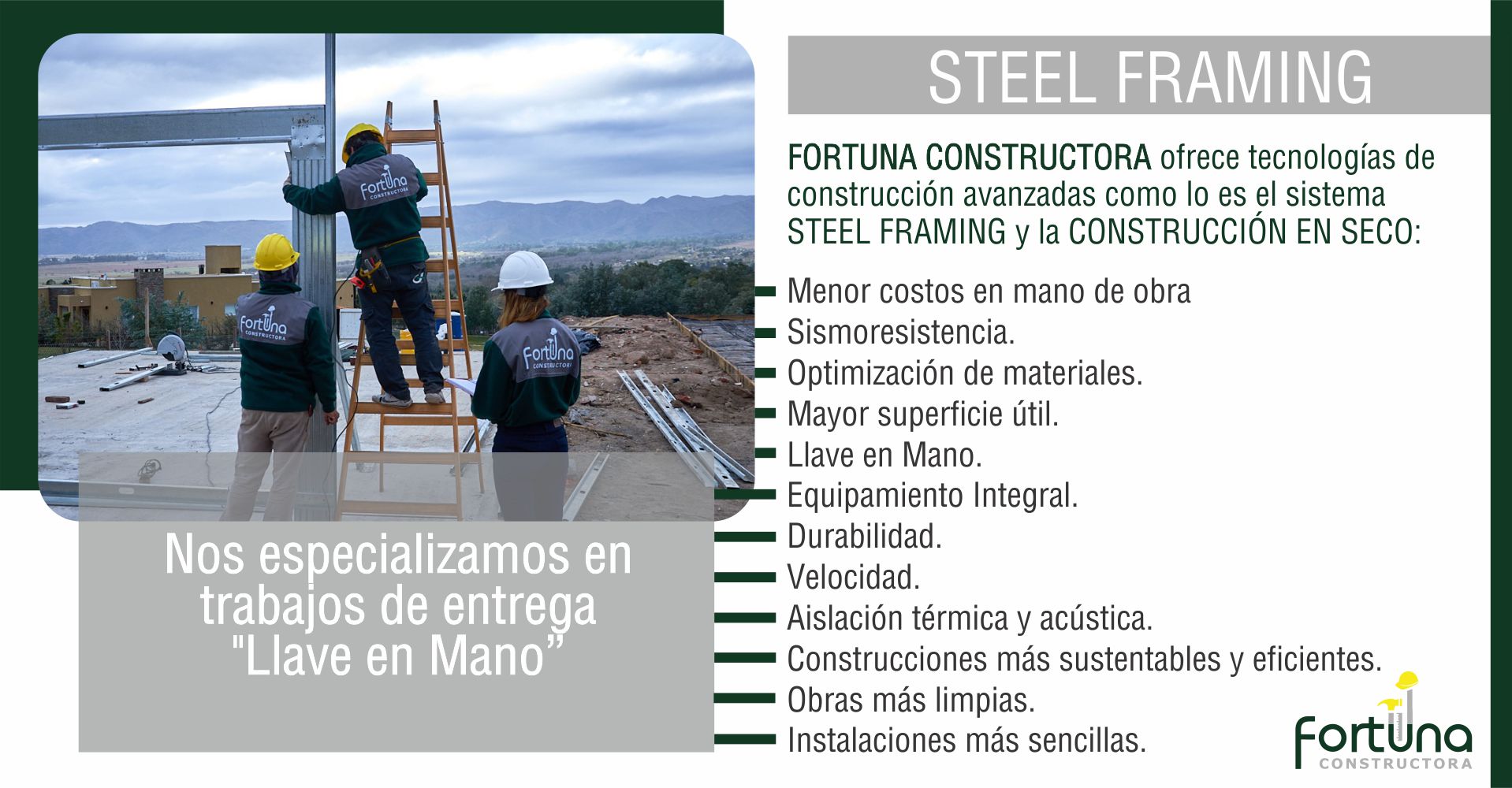 NOVEDADES-STEELFRAMING-FORTUNACONSTRUCTORA-LLAVENEMANO-HOLDINGFORTUNA